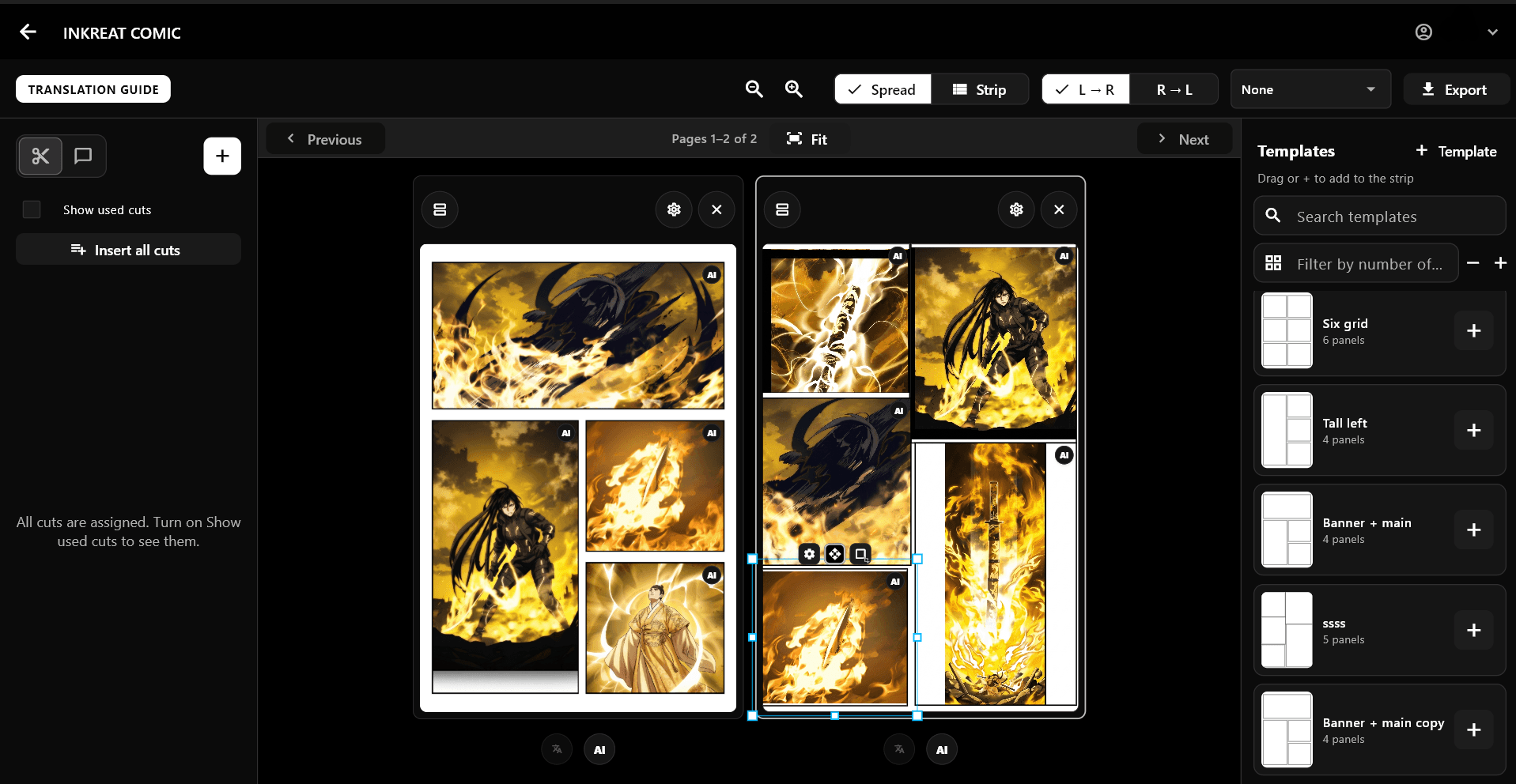 INKREAT Comic UI